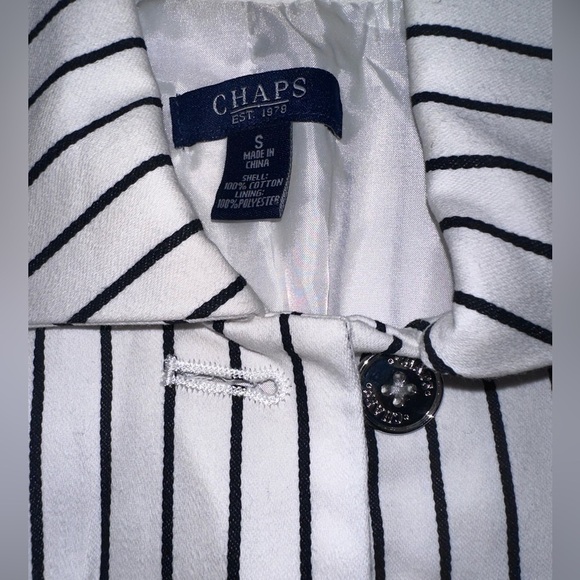 NEW Chaps Stripe Blazer - Picture 2 of 4